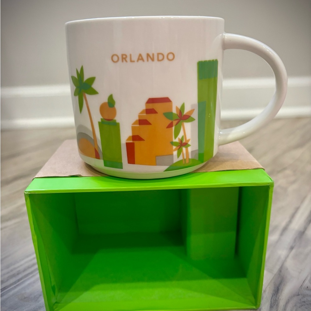 New 2012 STARBUCKS You Are Here Collection Orlando Mug With Original Box